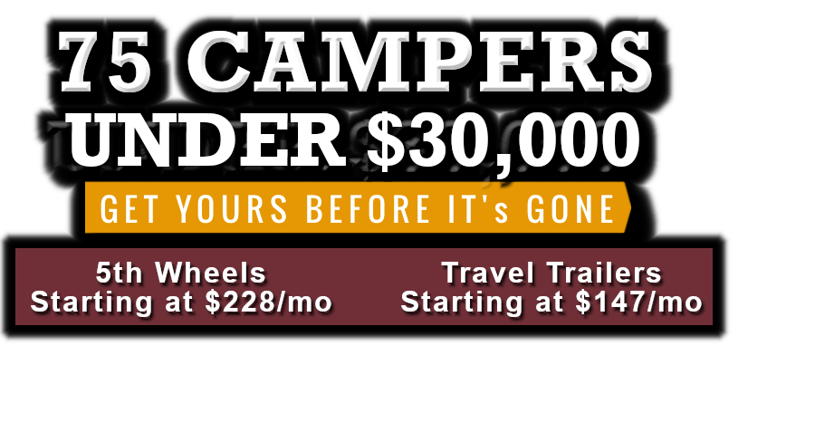 Under $30,000 RV Sale