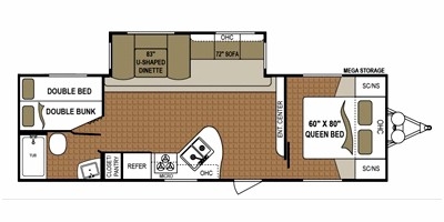 2013 Dutchmen Aspen Trail 2810BHS Floor Plan - Good Life RV