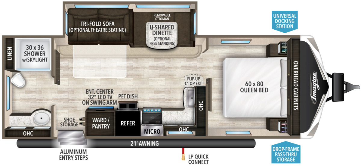 2017 Imagine 2600RB-floor plan - Good Life RV